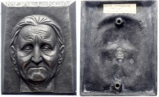 Czechoslovakia Big Plaquette / Medal by Josef Hvozdenský - "Matka" Rare 
Cín 652g 115x143mm
