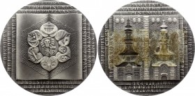 Czechoslovakia Medal by Josef Hvozdenský - 30 let PNP (Památník Národního Písemnictví) 
Tombak 187g 75mm; With Original Box / červená etue