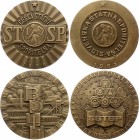 Czechoslovakia Medal by Josef Hvozdenský - Lot of 2 Medals "Česká Státní Spořitelna" 
With Original Boxes