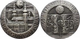 Czechoslovakia Medal by Josef Hvozdenský - PNP (Památník Národního Písemnictví, Muzuem České Literatůry v Praze) 1977 
Tombak 172g 75mm; With Origina...