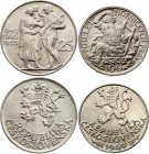 Czechoslovakia Lot of 2 Coins 1949 -1955
25 Korun 1955 & 100 Korun 1949; Silver; Different Motives