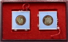 Czechoslovakia Czechoslovak Radio Coin Set 1982-84 
100 Korun 1982 & 1984; Sillver Proof with Amazing Patina & Original Sealed Boxes; Comes with Cert...