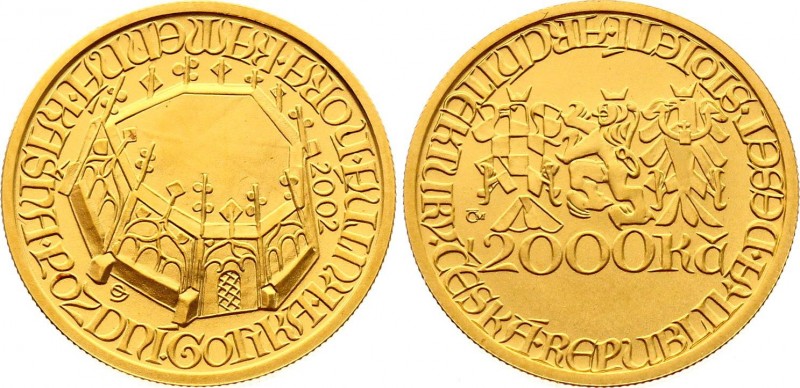 Czech Republic 2000 Korun 2002 
KM# 67; Gold (.9999) 6,22g.; Subject: Gothic - ...