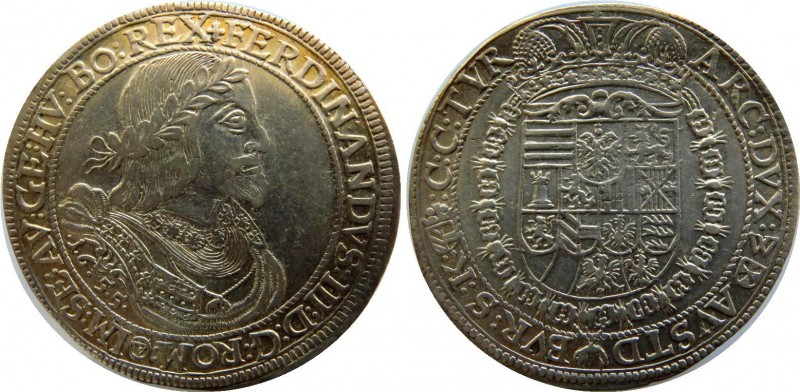 Austria Thaler 1655 
Dav# 3183, KM# 977; Ferdinand III (1637-57). Vienna Mint. ...