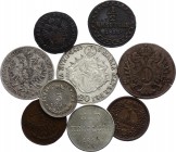 Austria-Hungary Lot of 9 Coins 1800 -1868
Different Dates, Denominations & Conditions; With Silver