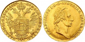 Austria Ducat 1827 A - Wien
KM# 2171; Franz I of Austria (1804-1835). Gold (.986), 3.49g. UNC. Full mint luster. See video!
