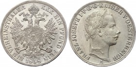 Austria 1 Vereinsthaler 1858 A - Wien
KM# 2244; Silver; Franz Joseph I