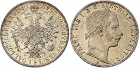 Austria 1 Florin 1860 A - Wien
KM# 2219; Silver; Franz Joseph I Obv: Laureate head right Rev: Crowned imperial double eagle Note: Varieties exist.