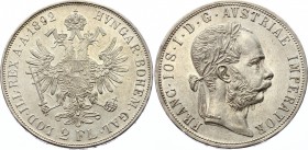 Austria 2 Florin 1892 
KM# 2233; Silver; Franz Joseph I; AUNC