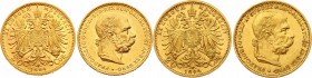 Austria 20 Corona 1894 
KM# 2806; Gold (.900) 6,78g.; Franz Joseph I Obv: Laureate, bearded head right Rev: Crowned imperial double eagle; AUNC
