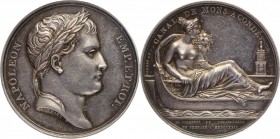 France Napoleon Medal (Original) 1813 Canal De Mons A Conde
Silver 38,9g.