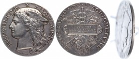 France Commemorative Medal on the Occasion of the Wedding 1884 
Silver 21,0g. 'Argent" on the edge
