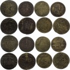 France Lot of 8 Tokens / Medals 
Different Dates & Motives