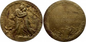 France Medal "Metz has its Liberators, WWI" 1918 
40.67g 39mm; Metz a ses Libérateurs
