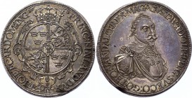 German States Augsburg Thaler 1632 
Dav# 4543; Forster# 240; Silver; stamped under Swedish occupation by Gustav II. Adolf; UNC