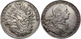 German States Bavaria Thaler 1755 
KM# 500.2; Dav.#1952; Silver; Maximilian III Joseph; Well Preserved Coin
