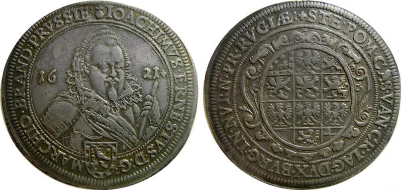 German States Brandenburg Ansbach Thaler 1621 
Dav# 6228; Joachim Ernst 1603-16...