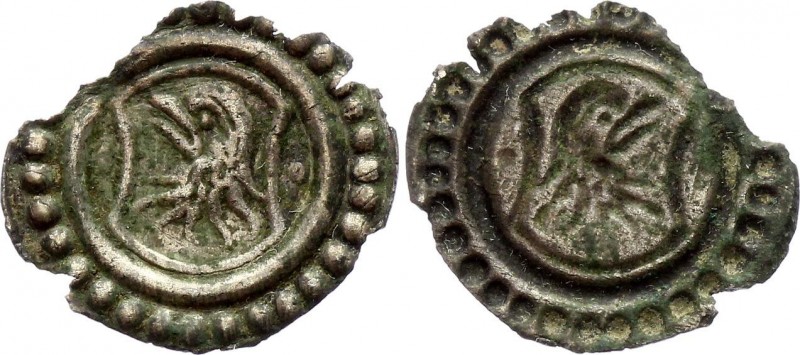 German States Freiburg 1 Rappen 1500-1550 
Wu# 73; Silver.