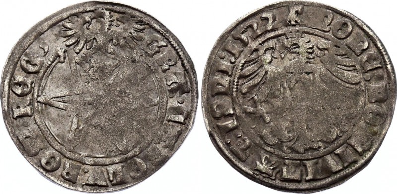 German States Isny 1 Batzen 1522 
MB# 17; Silver