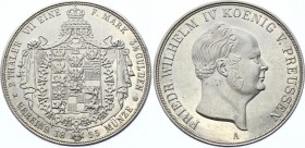 German States Prussia 2 Thaler / 3-1/2 Gulden 1855 A Restrike
KM# 467; Silver; Friedrich Wilhelm IV