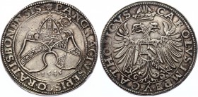 German States Regensburg - Bistum Thaler 1545 Pankraz from Sinzenhofen
Dav# 9680; Silver 28,88g.; As: Mitre more than two at an angle coats of arms p...