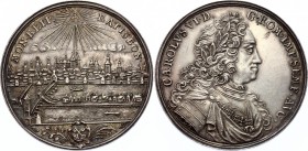 German States Regensburg - Reichsstadt Thaler 1737 - 1740 (ND)
Dav# 2613; Beckenbauer# 6172; Silver 29,22g.; As: Town view, about that beaming triang...