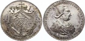 German States Regensburg - Bistum Thaler 1790 
Dav# 2248; Sellier# 95; Josef Konrad von Schroffenberg; Silver; UNC.