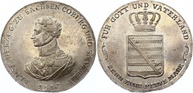 German States Sachsen-Coburg-Saalfeld Thaler 1817 
Dav# 832; Kahnt# 501 c; Thun# 372; Silver; Ernst; UNC