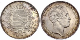 German States Saxony Thaler 1836 G
Dav# 872; KM# 1142; Silver; Friedrich August II; UNC