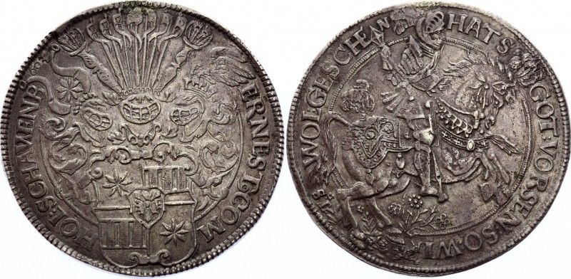 German States Schleswig-Holstein-Schauenburg Doppeltaler 2 Thaler 1603 
Dav# 46...