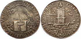 German States Worms Reichstaler Thaler 1617 
Dav# 5955; Joseph# 329; Silver 28,79g.; Lighthouse with burning fire by the sea, in the background scene...