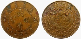 China - Chingkiang 20 Cash 1909 
Y# 5; Сopper; VF/XF