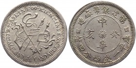 China - Fukien 20 Cents 1923 
Y# 381.2; Silver 5,1g.; UNC