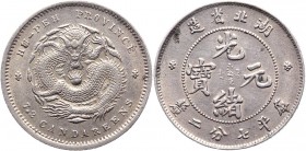 China - Hupen 10 Cents 1895 -1907
Y# 124.1; Silver 2,67g.; AUNC