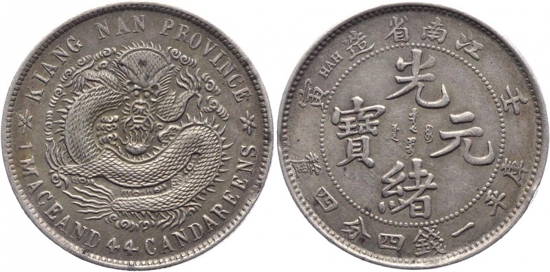 China - Kiangnan 20 Cents 1902 
Y# 143.a.8; Silver 5,2g.