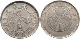 China - Yunnan 20 Cents 1932 
Y# 491; Silver 5,8g.;UNC