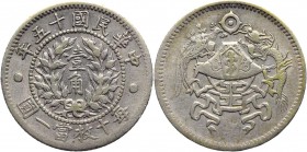 China 10 Cents 1926 
Y# 334; Silver 2,7g.
