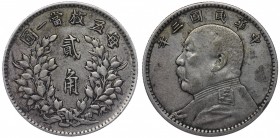 China 20 Cents 1914 -3
Y# 327; Silver 5.30g; VF/XF