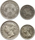 Hong Kong Nice Lot of 2 Coins 1888 
10 & 20 Cents 1888; Silver; Victoria