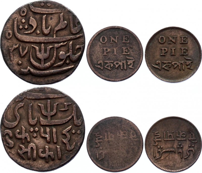 British India Bengal Lot of 3 Coin 1815 -1835
1 Pie 1831-1835 & 1 Pice 1815-182...