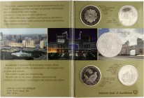 Kazakhstan Berlin Wold Money Fair Set of 5 Coins 2007 
(x4) 50 Tenge 2006 & Astana Token; In Original Booklet