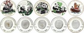 North Korea Lot of 5 Coins 1996 -2002
Silver Proof; Differnet Motives