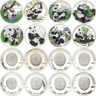 North Korea Lot of 8 Coins 2000 -2012
2 Won 2000 - 2012; Silver Proof; Panda