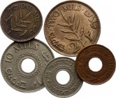 Palestine Lot of 5 Coins 1935 -1944
1 2 (x2) 5 10 Mils 1935 - 1944