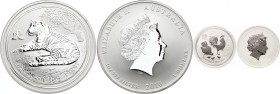 Australia 1 Dollar 2010 
KM# 1370; Silver; Lunar Year Series II - Year of the Tiger