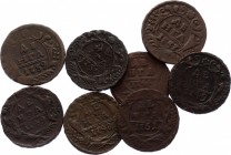 Russia Lot of 8 Coins 1739 -1751
Denga 1739 - 1751