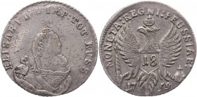 Russia Prussia 18 Groshen 1759 
Bit# 676; Silver 5,5g.; Very Rare