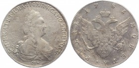 Russia 1 Rouble 1785 СПБ ЯА TI R
Bit# 240 R; Conros# 71/134 R1; 2,5 Roubles by Petrov; Silver 22,80g.; Edge - rope in the left