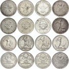 Russia - USSR Full Set of 8 Coins 1921 -1927
50 Kopeks & Poltonnik 1921 - 1927; Silver