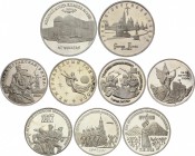 Russia - USSR Lot of 9 Coins 1987 -1993
3 & 5 Roubles 1987 - 1993; Proof; Different Motives